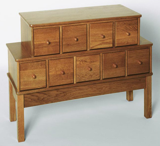 UPC 033697232256 product image for Leslie Dame CD-225 Apothecary style multimedia cabinet- Oak | upcitemdb.com