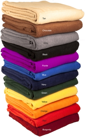 250-asbgr Fleece Blanket (pack Of 10) - Grey