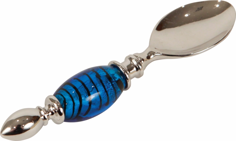Hand-blown Dichroic Glass Spoon - 240-dgs