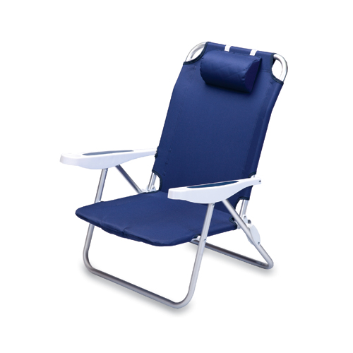 Picnic Time 79000138 Monaco Beach Chair Navy