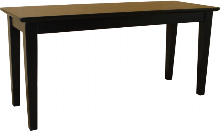 Whitewood Be46-39 Dining Essentials Shaker Styled Bench - Rta - Black