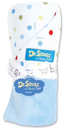 TrendLab 30340 Receiving Blanket Dr. Seuss One Fish Two Fish Dot