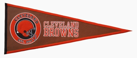 Winning Streak Sports 61707 Cleveland Browns Pigskin Pennant