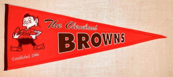 Winning Streak Sports Pennants 61071 Cleveland Browns Throwback