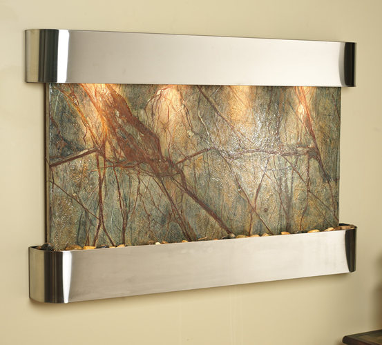 Adagio SSR2005 Sunrise Springs Green Rainforest Marble Wall Fountain
