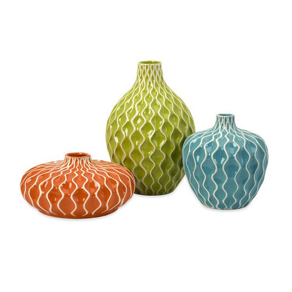 Imax Corporation 250163 Agatha Ceramic Vases Set of 3