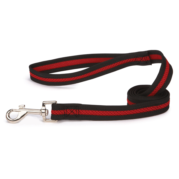 Za892 45 83 Casual Canine Mesh Lead 4 Ft X .75 In Red