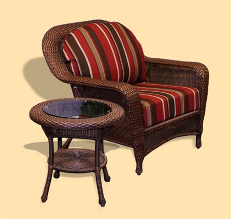 Lex-ct1 Sea Pines Club Chair And End Table
