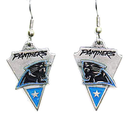 Siskiyou Gifts SFE171 NFL Earrings- Carolina Panthers
