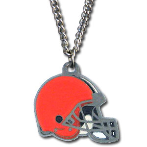 Siskiyou Gifts FN025 NFL Logo Necklace Cleveland Browns