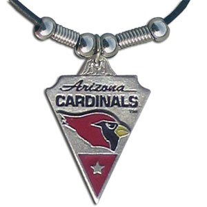 Siskiyou Gifts FPL035 Leather NFL Necklace Pendant Arizona Cardinals