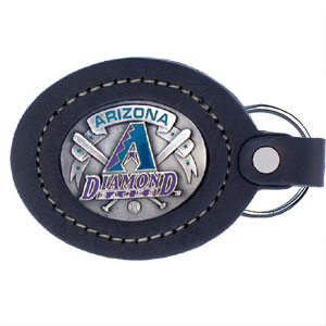 Siskiyou Gifts BLK155 MLB Lg. Leather Key Chain Arizona Diamondbacks