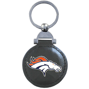 Siskiyou Gifts FLS021 Leather Key Ring Denver Broncos