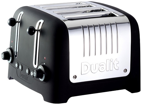 Dualit 46245 Lite Chunky 4 Slice Toaster  Black