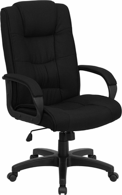 High Back Black Fabric Executive Office Chair