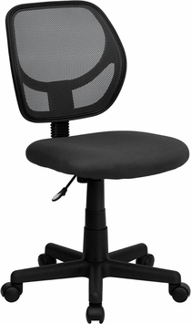 WA-3074-GY-GG Mid-Back Gray Mesh Task Chair and Computer Chair