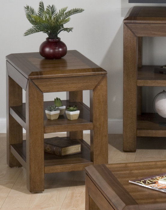 Jofran 7367 Chairside Table with 2 Shelves