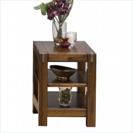 Jofran 7527 Chairside Table with 2 Shelves