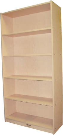 Mahar M72SCASE Maple  SingleSided Bookcase  5 Fixed Shelves