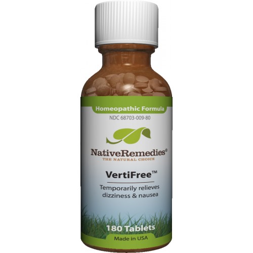 Native Remedies VER001 VertiFree Temporarily Supports Inner Ear Balance#44; Relieves Dizziness 125 Tablets