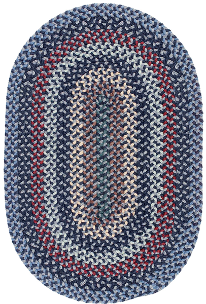 Winter Blues 4 Ft. Round Rug