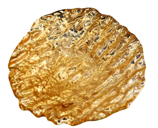 Arda Glassware 61340220 Romos Handmade 5.5 In. Side Plate Set of 4 Silver Amber by Arda Glassware