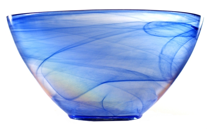 Arda Glassware 99561420 Allure Handmade 6 In. Individual Bowl Set of 4 Blue Navy Pearl by Arda Glassware