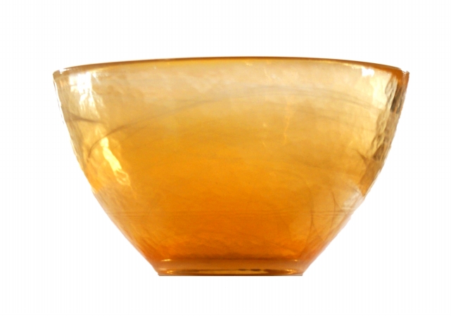 Arda Glassware 99560220 Allure Handmade 6 In. Individual Bowl Set of 4 White Amber by Arda Glassware