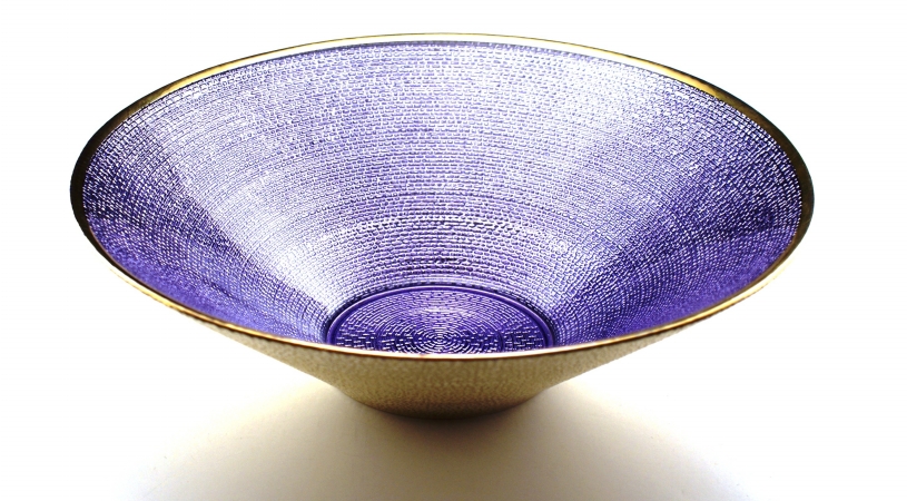 Arda Glassware 88930110 Athena Handmade 8 In. Bowl Set of 2 Lilac Silver Plated by Arda Glassware