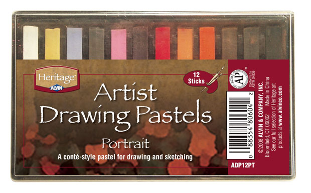 Alvin ADP12PT Portrait Heritage Artist Drawing Pastel  Set of 12