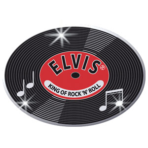Siskiyou Gifts EP2F Flashing Elvis Collectible Pin Elvis Record