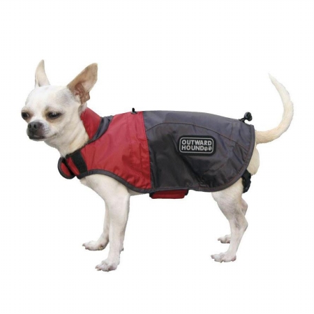 Kyjen OH05373 Rain Jacket Extra Small Ice Blue and Elephant