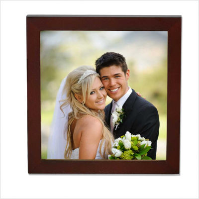 755655  5x5 Walnut Wood Picture Frame - Gallery Collection