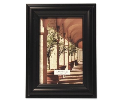Lawrence Frames 160046 Lawrence Frames Black Wood 4x6 Picture Frame