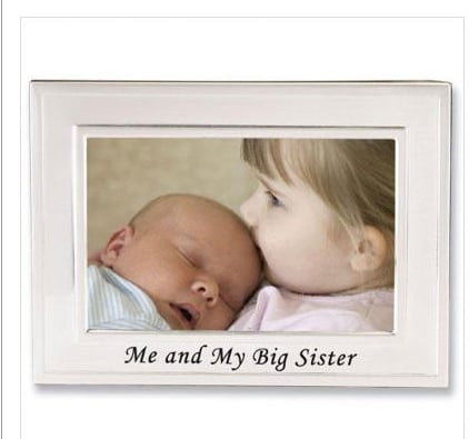 506164 Big Sister Silver Plated 6x4 Picture Frame - Me And My Big Sister Design