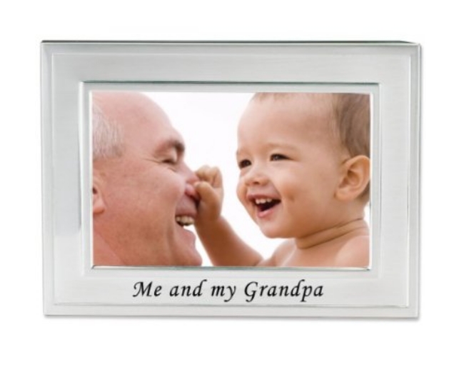 Me And My Grandpa Silver Plated 6x4 Picture Frame - Me And My Grandpa Design