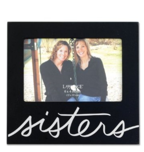 Lawrence Frames 415264 Lawrence Frames Black 4x6 Sisters Picture Frame