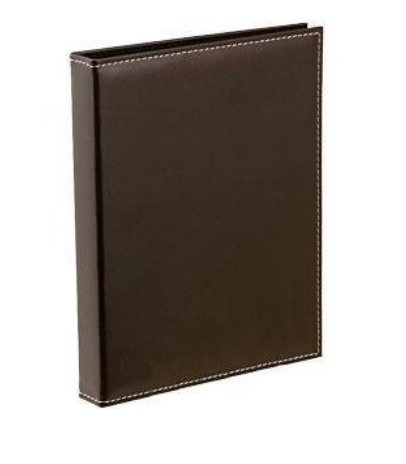 Lawrence Frames 685246A Lawrence Frames 4x6 Brown Leather Photo Album