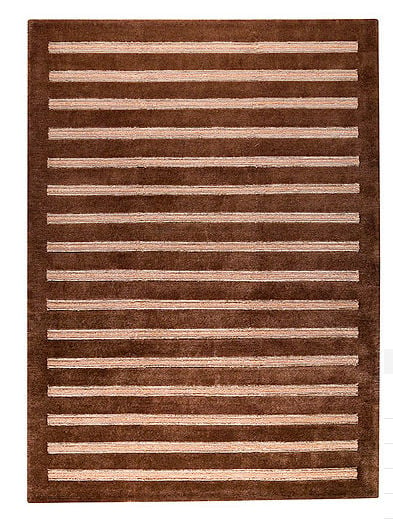 Decor Rug Hand Knotted 2011 Brown 4.5 Ft. X 6.5 Ft