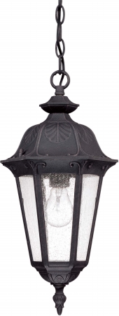Nuvo Lighting 602038 Cortland  1 Light Hanging Lantern with Seeded Glass