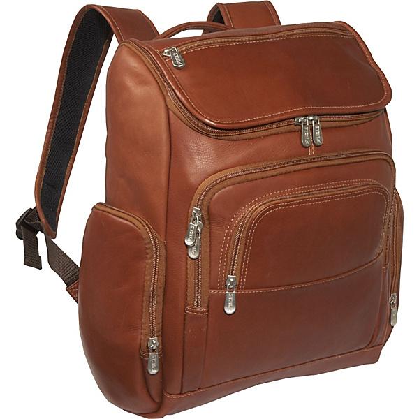 2834 Multi-pocket Laptop Backpack - Saddle