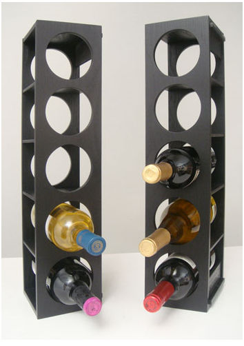 Proman WX16562 Rutherford Wine Racks  Black