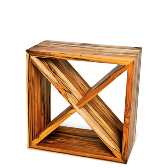 Proteak Renewable sq18X18X10604 18 in. x 18 in. x 10 in. Edge Grain Square Wine 