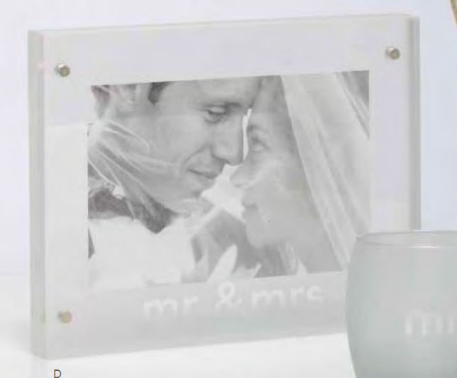 Santa Barbara CFRM1000C Studio Wedding Photo Frame Mr and Mrs