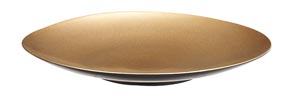 Benzara 61685 18 in. Aspen Gold Melamine Platters Wedding Party Set of 8