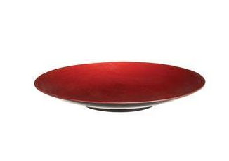 Benzara 61686 18 in. Aspen Red Melamine Platters Wedding Party Set of 8