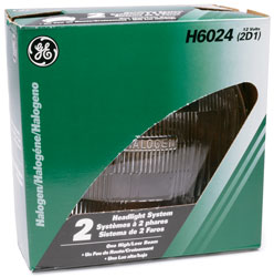 Ge - RCA H-6024GE 6024 Halogen Hi - Lo Beam Round 2lamp System Ge - RCA H-6024GE 6024 Halogen Hi - Lo Beam Round 2lamp System