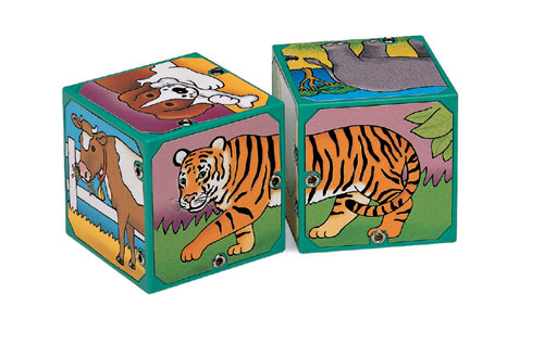 Small World Toys 1606002 Magic Sound Blocks Animals