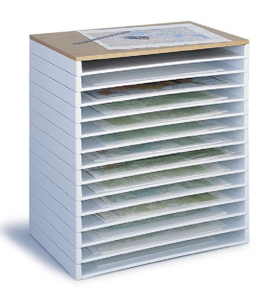 Storage Cabinets Alvin 4899 Safco Stack Trays 3x45x34 ALV1402