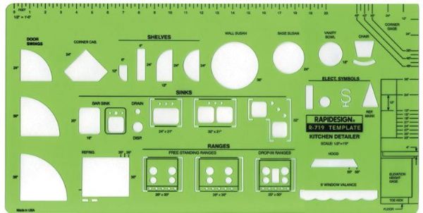 Alvin 719R Temp. Kitchen Detailer 1-2